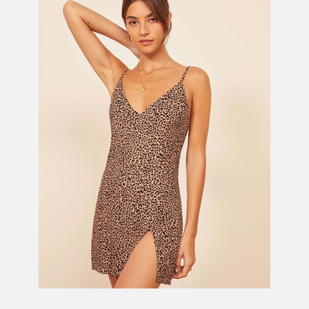 Reformation Animal Print Chemise
